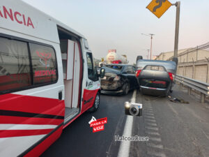 Volcadura en la México Pachuca