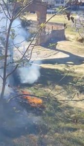 Vecinos actúan rápido y apagan incendio en los campos de Buenavista